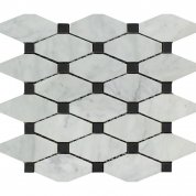White marble with black dots